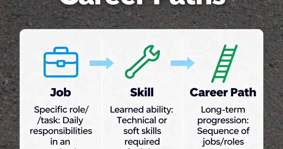 Difference Between Job, Skill, and Career
